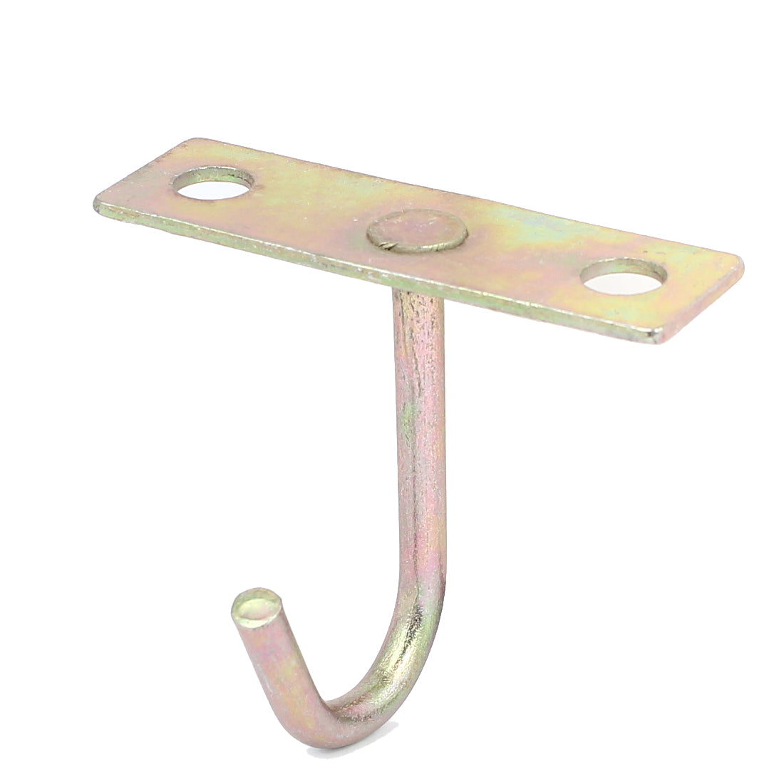Harfington 2 Pcs Metal J Shaped Ceiling Mount Hook Hanger 77mm Height Bronze Tone