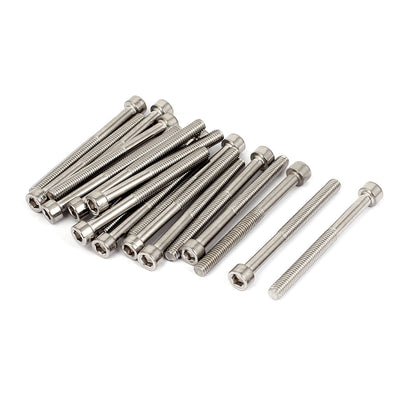 Harfington 20pcs 70mm Long M6x65mm Stainless Steel Socket Cap Screws Hex Head Bolts DIN912