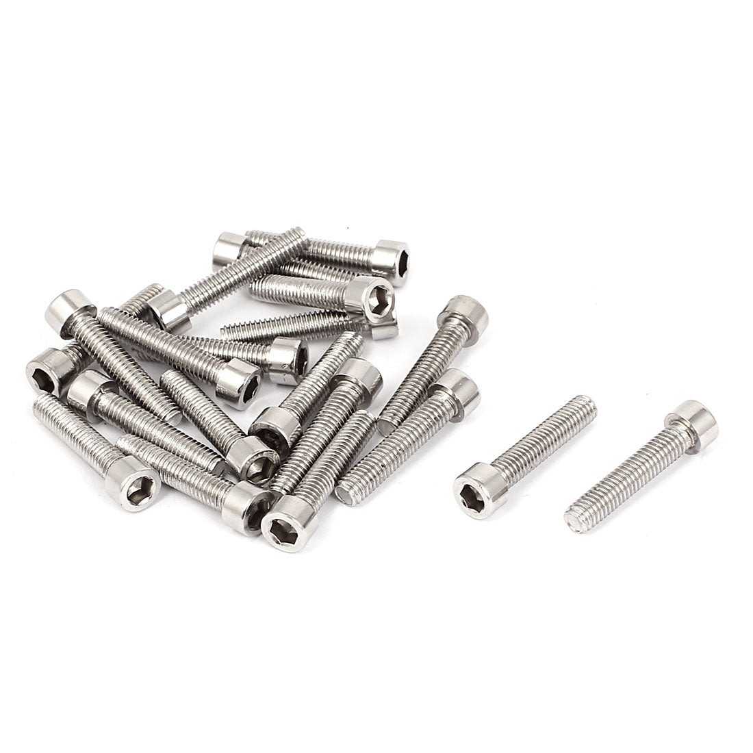 Harfington 20pcs 35mm Long M6x30mm Stainless Steel Socket Cap Screws Hex Head Bolts DIN912