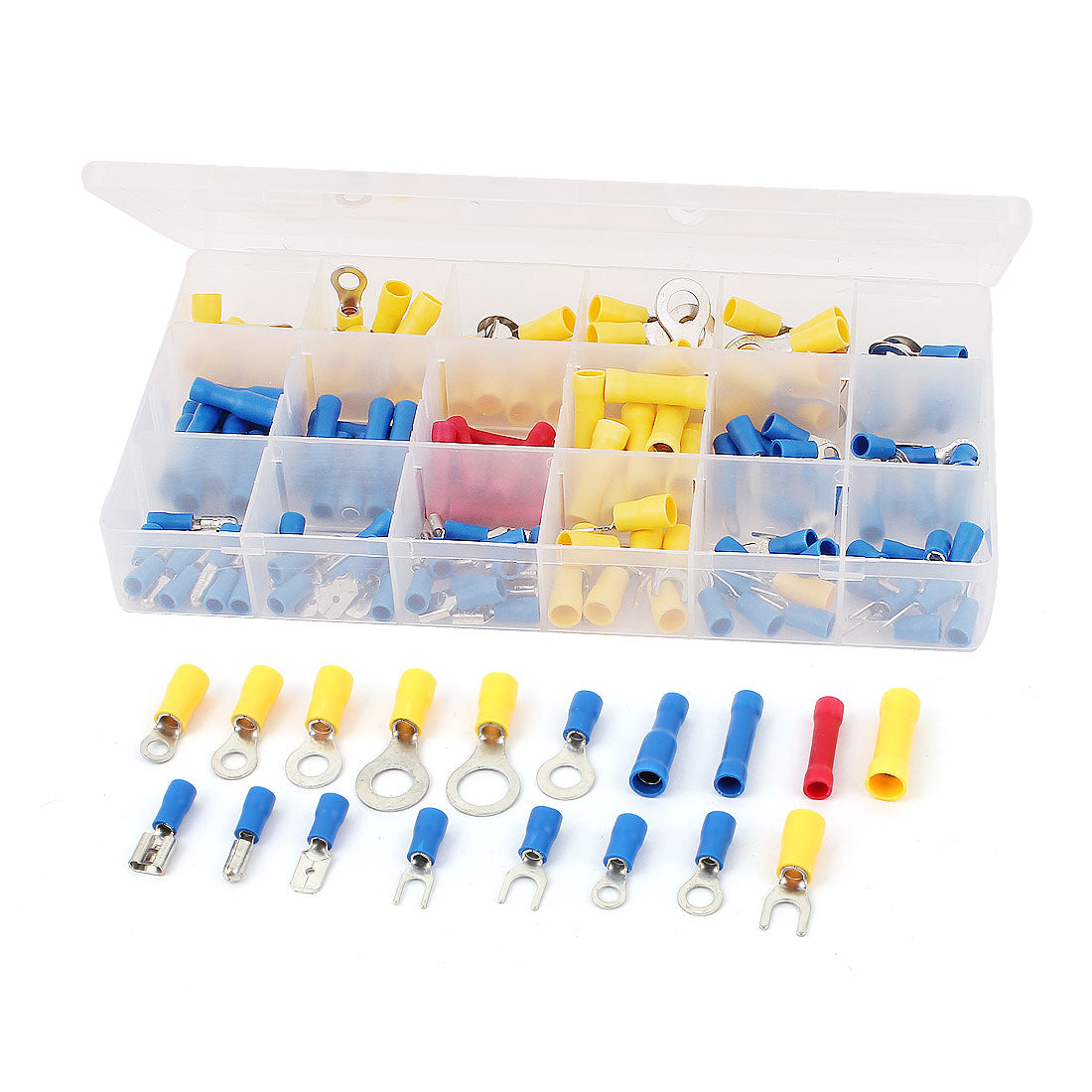 Harfington 180pcs Wire Crimp Connector Insulated Cord Pin End Terminal AWG 22 to 10 Kit