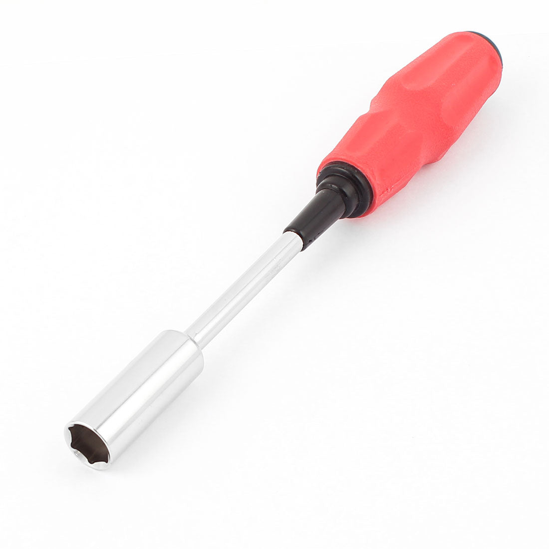 Harfington 13mm Dia Hex Hexagon Socket Spanner Wrench Hand Tool Red Silver Tone