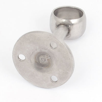 Harfington 19mm Dia Stainless Steel Closet Curtain Clothes Pipe Rod Lever Support Bracket