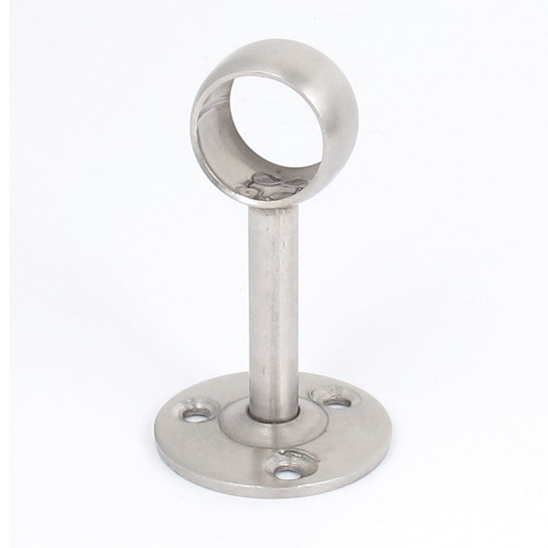 Harfington 19mm Dia Stainless Steel Closet Curtain Clothes Pipe Rod Lever Support Bracket