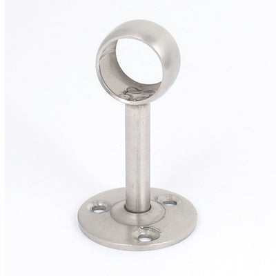 Harfington 19mm Dia Stainless Steel Closet Curtain Clothes Pipe Rod Lever Support Bracket