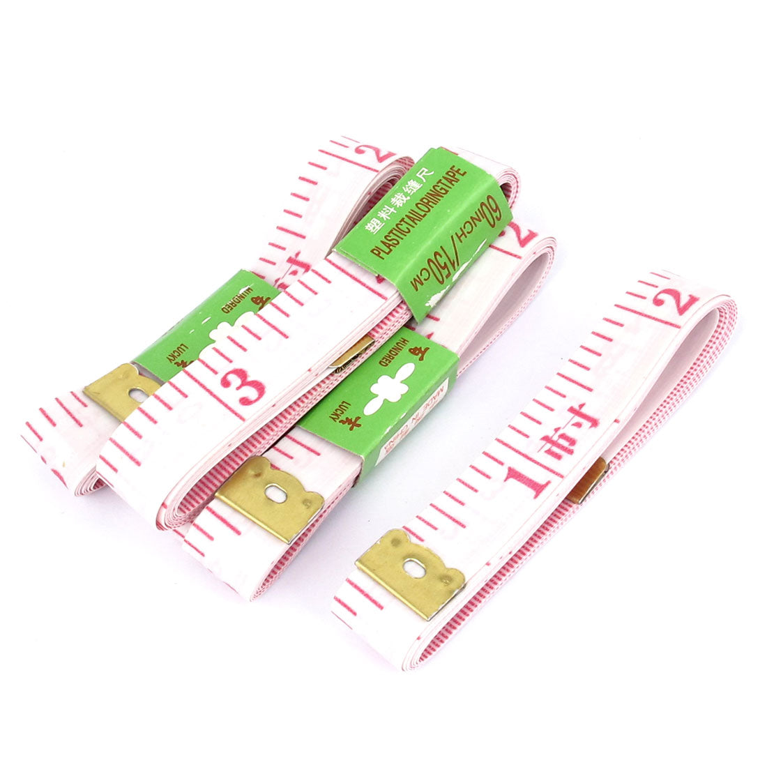 Harfington Cloth Measuring Sewing Tool Flat Plastic Tape Measure Ruler Tailor 5Pcs