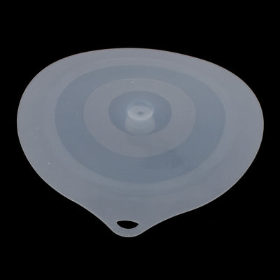 Harfington 18.5cm Dia Silicone Cooking Food Storage Bowl Cover Wrap Suction Lid Light Blue