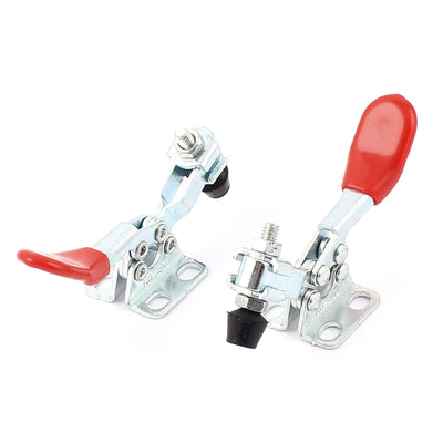 Harfington Quick Holding Red Horizontal Handle Toggle Clamp 27Kg 60 Lbs 2Pcs
