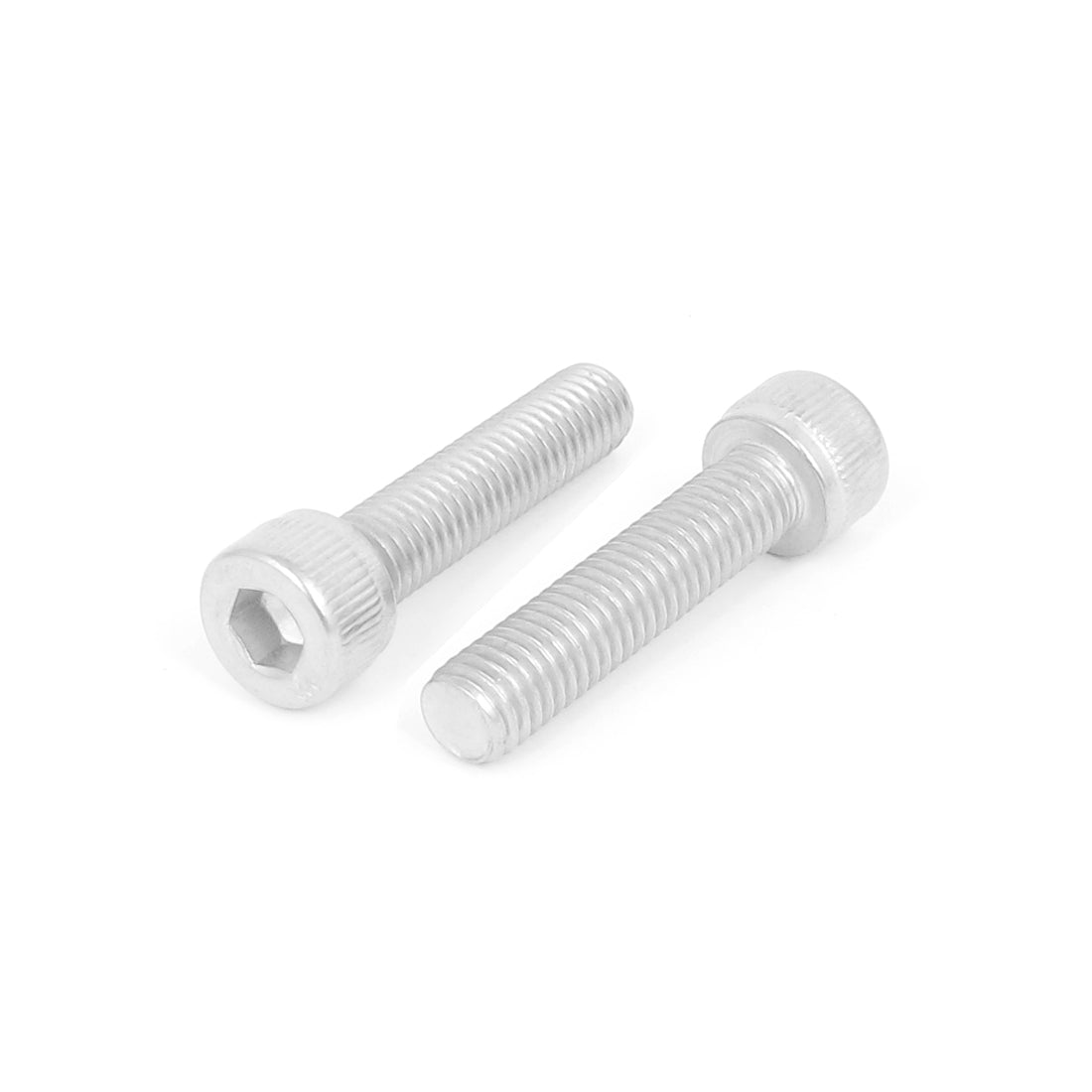 Harfington M8x35mm Thread 304 Stainless Steel Hex Key Bolt Socket Head Cap Screws 5pcs