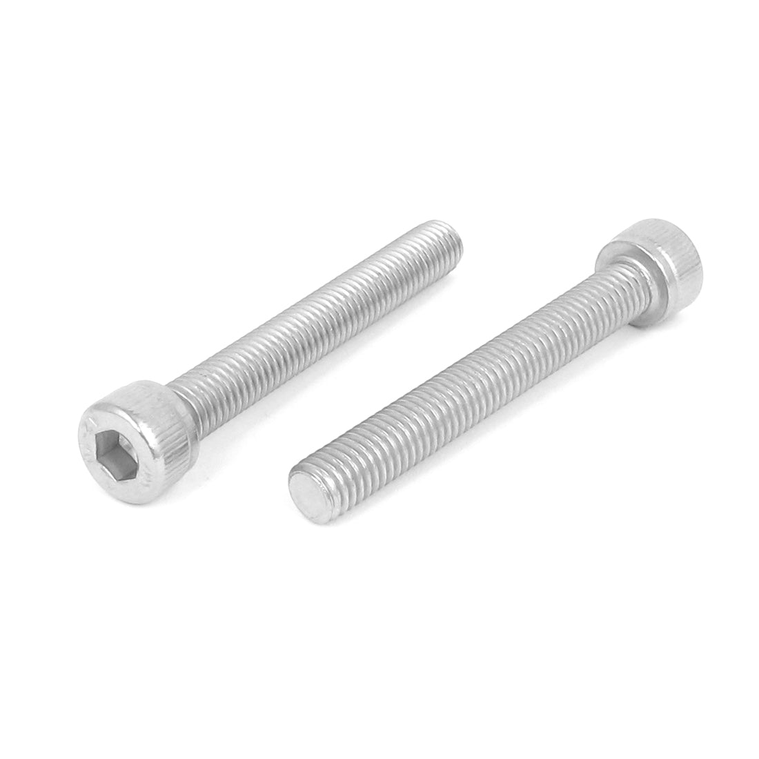 Harfington M8x60mm Thread 304 Stainless Steel Hex Key Bolt Socket Head Cap Screws 4pcs