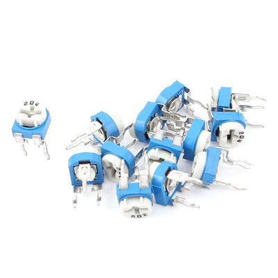 Harfington 13Pcs DVD VCD 200k Ohm Trim Pot Potentiometer Top Adjustable Resistor