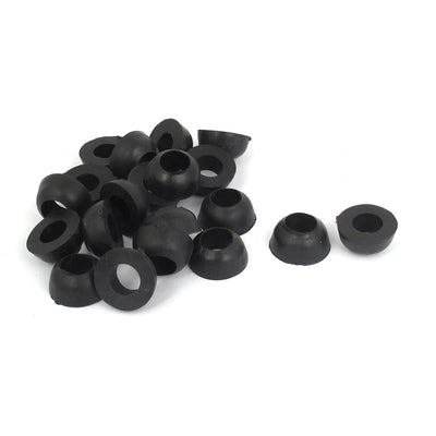 Harfington 20 Pcs 18mm x 9mm Black Rubber O Ring Seal Sealing Washer Gasket Grommet