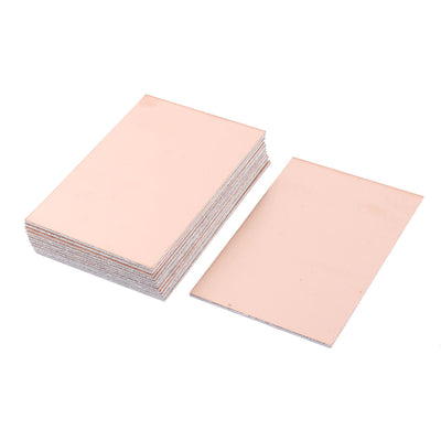 Harfington 15 Pcs FR-4 Copper Clad Double Side PCB Laminate Board 100mmx70mm 1.6mm