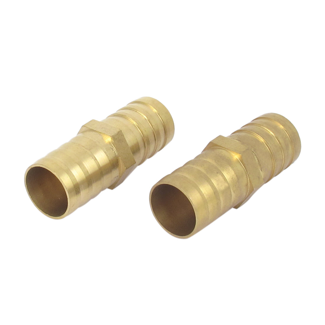 Harfington 19mm Inner Dia Air Straight Hose Pipe Barb Coupler Connector Splicer 2pcs