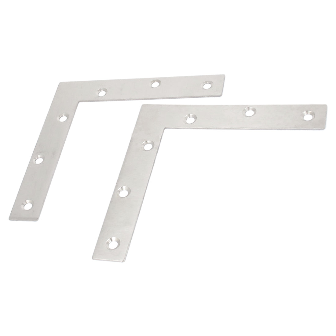 Harfington 150mmx150mm Flat L Shape Corner Brace Repair Plate Right Angle Bracket 2pcs