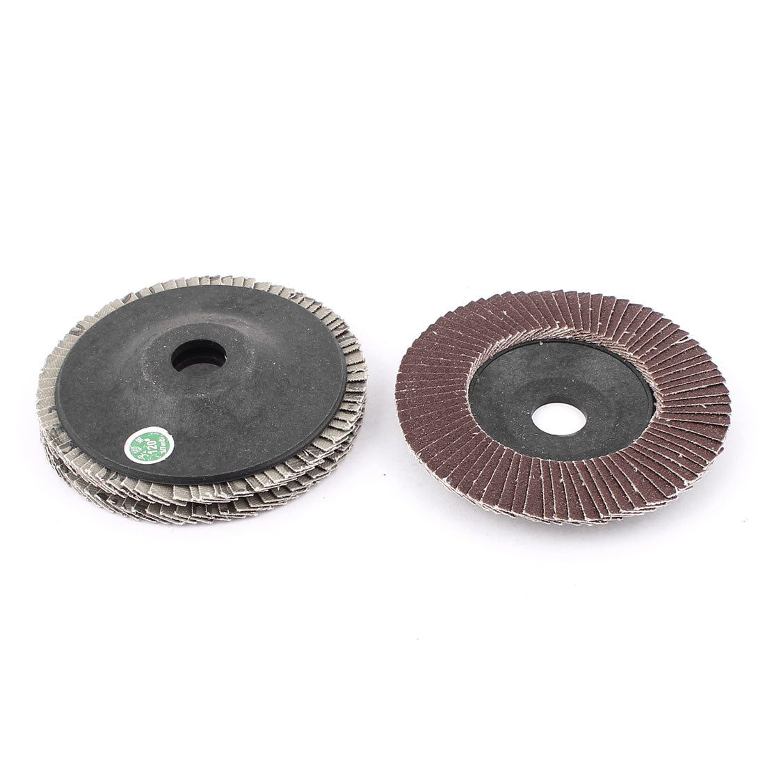 Harfington 100mmx16mmx3mm 120 Grit Abrasive Flap Sanding Grinding Disc Polishing Wheel 3pcs