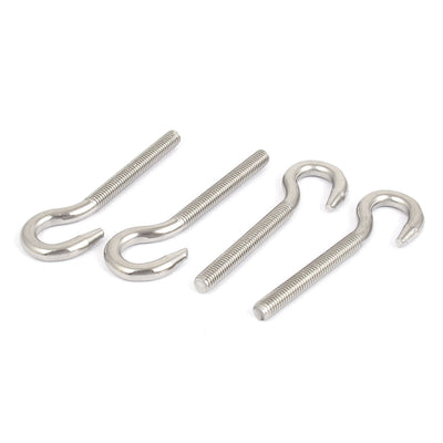 Harfington M5x37mm Machinery Shoulder Lifting 304 Stainless Steel Screw Eye Hook Bolt 4pcs