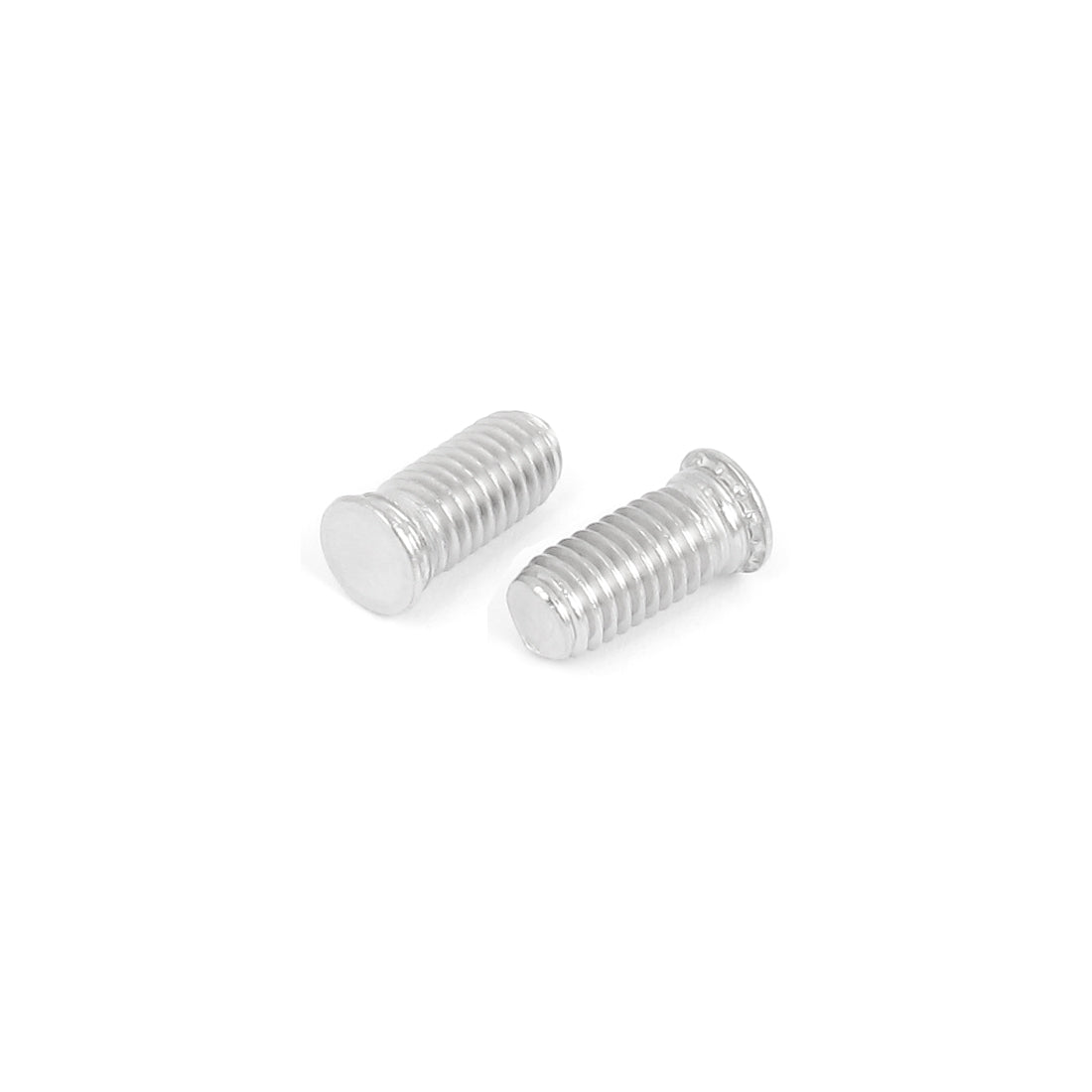 Harfington M8x18mm Flush Head Stainless Steel Self Clinching Threaded Studs Fastener 10pcs