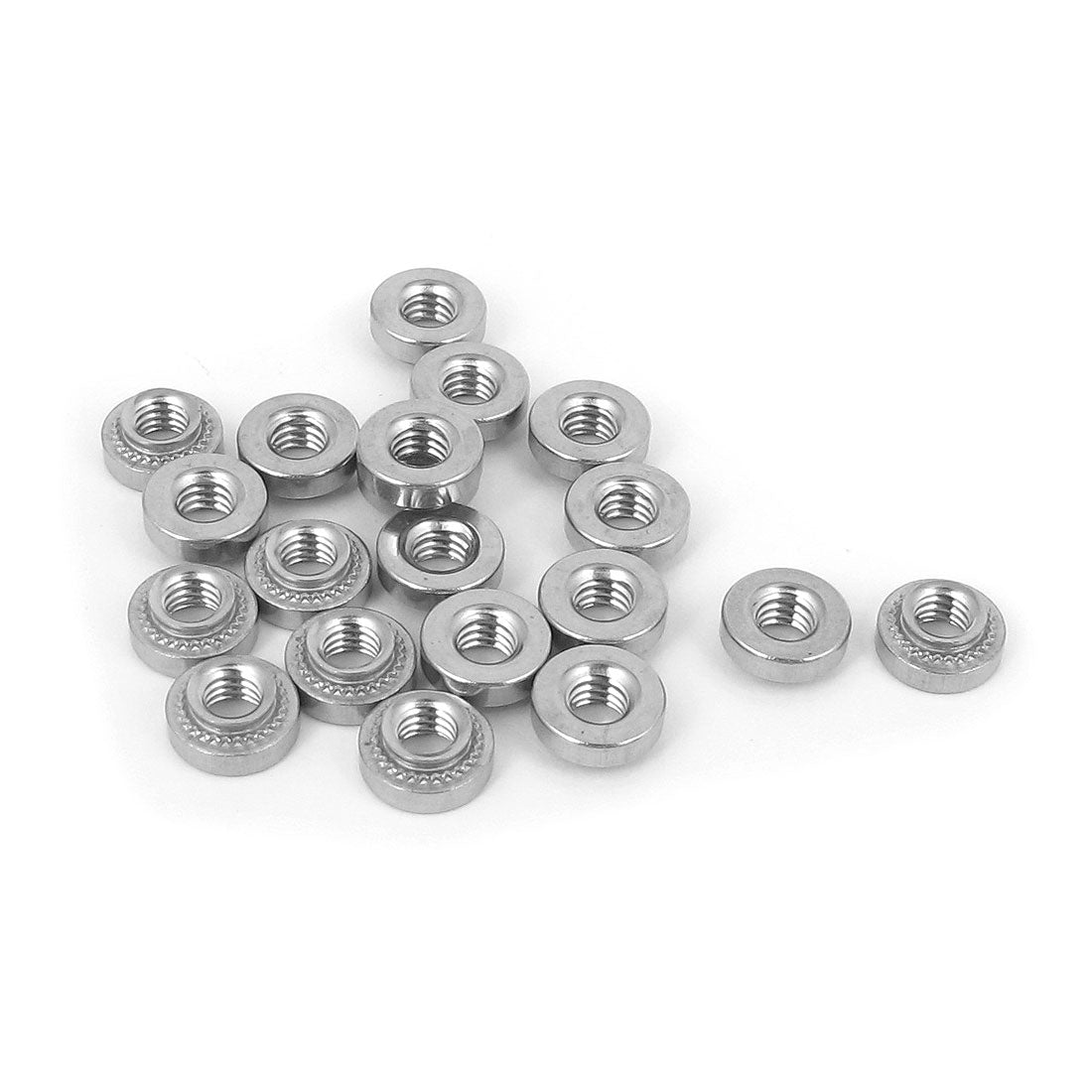 Harfington M4 Stainless Steel Self Clinching Rivet Nut Fastener 20pcs for 1.4mm Thin Plates