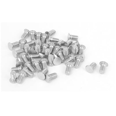 Harfington M3x6mm Flush Head Stainless Steel Self Clinching Threaded Studs Fastener 50pcs