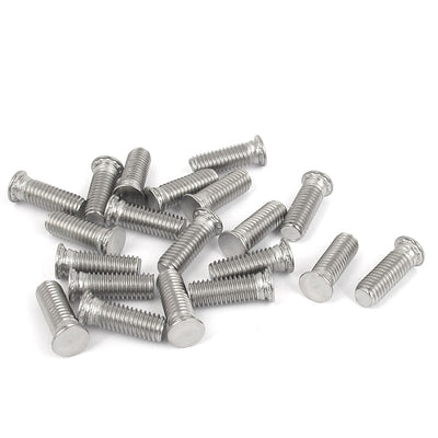 Harfington M5x15mm Flush Head Stainless Steel Self Clinching Threaded Studs Fastener 20pcs