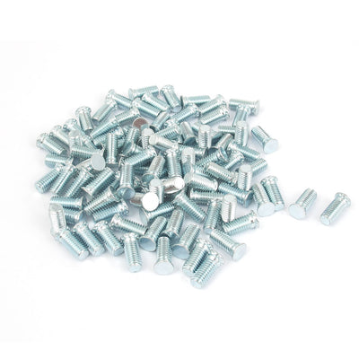 Harfington M5x12mm Zinc Plated Flush Head Self Clinching Threaded Studs Fastener 100pcs