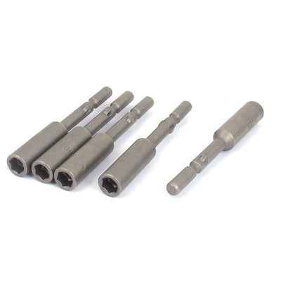 Harfington 5pcs 5.5mm Hex Socket Spanner Nut Setter Driver  Bit Wrench Adapter 65mm Long