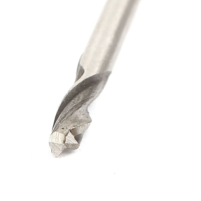 Harfington 3mm Shank 3mm Cutting Dia 2 Flutes Spiral HSS End Mill Cutter 50pcs