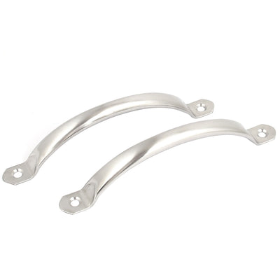 Harfington 148mm Length Cabinet Drawer Door Stainless Steel Pull Handles Silver Tone 2pcs