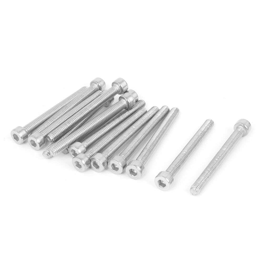 Harfington 14pcs M4x40mm Stainless Steel Hex Socket Head Cap Bolt Screws Hardware 44mm Long