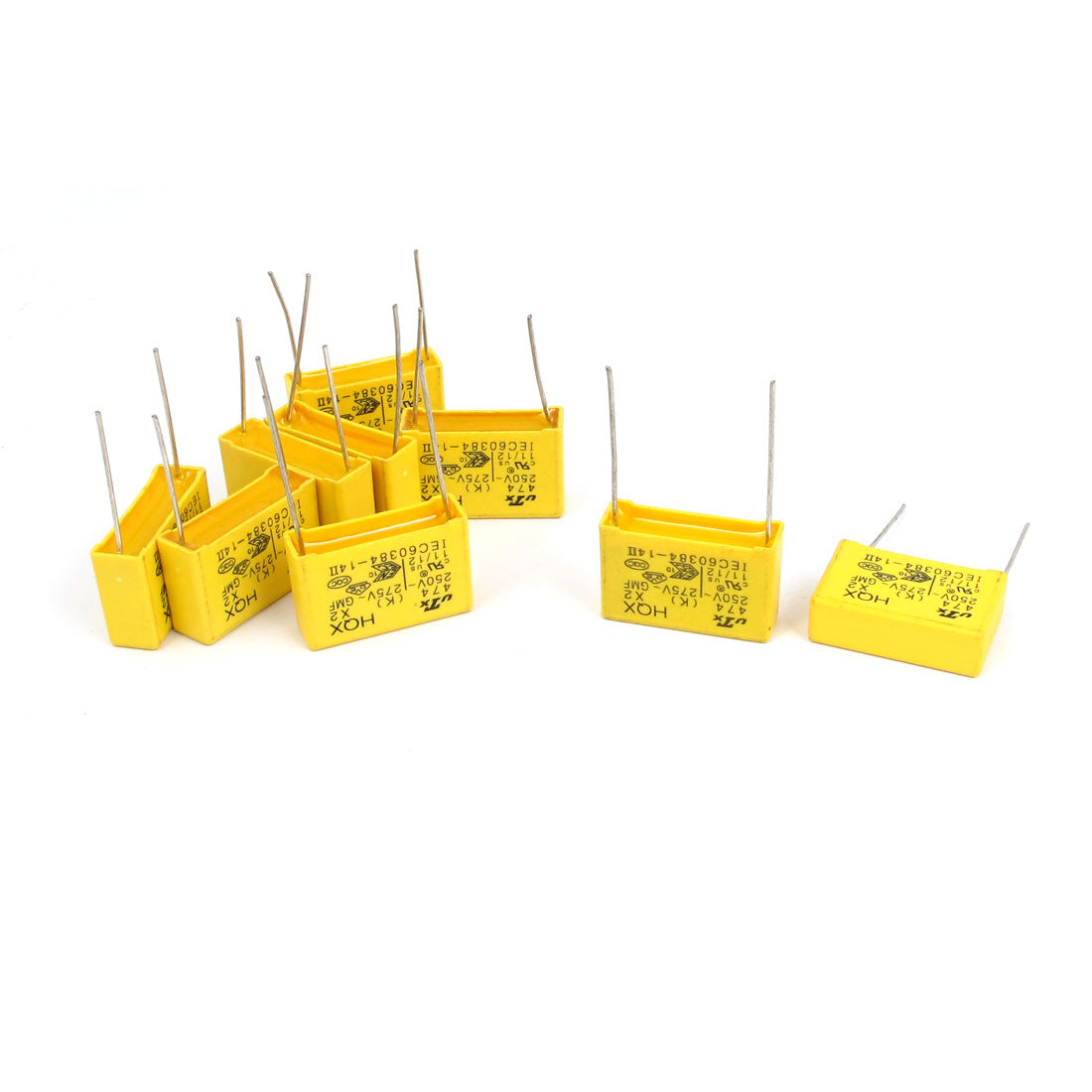 Harfington 0.47uF AC275V Polypropylene Film Safety Capacitor 9pcs