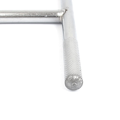 Harfington T Shaped Handle Shank 8mm Hex Socket Hexagon Key Wrench Nut Driver Silver Tone