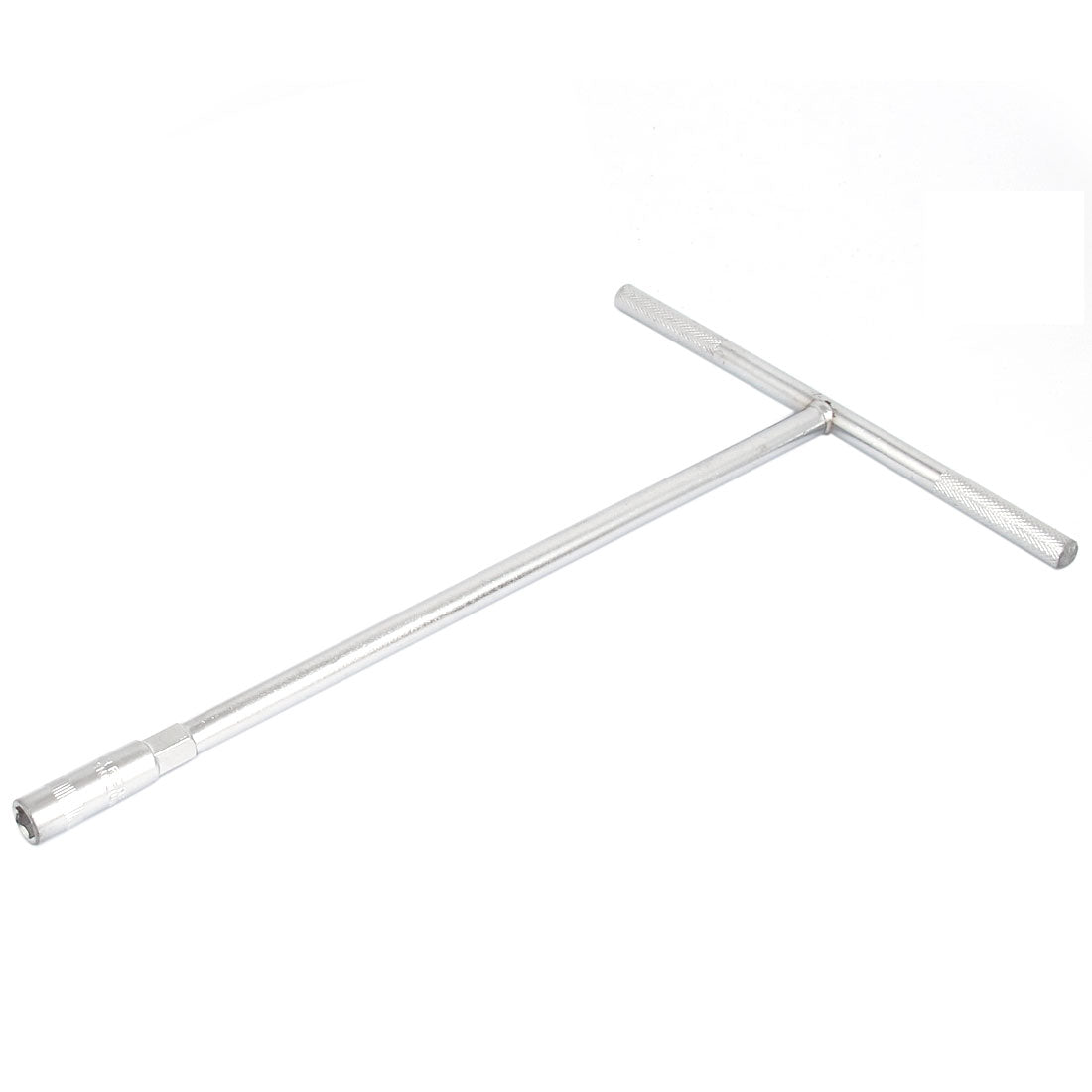 Harfington T Shaped Handle Shank 8mm Hex Socket Hexagon Key Wrench Nut Driver Silver Tone