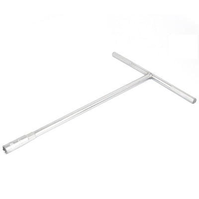 Harfington T Shaped Handle Shank 8mm Hex Socket Hexagon Key Wrench Nut Driver Silver Tone