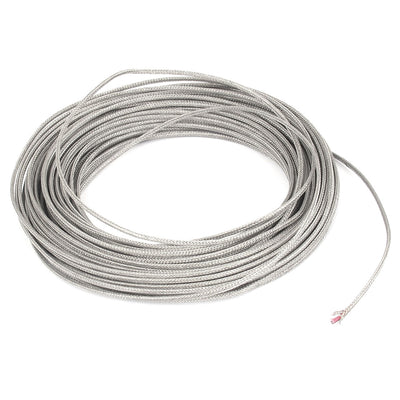 Harfington 0-500C Temperature Range K Type Thermocouple Extension Wire Cable 3mm Width 74Ft 22.5M Long