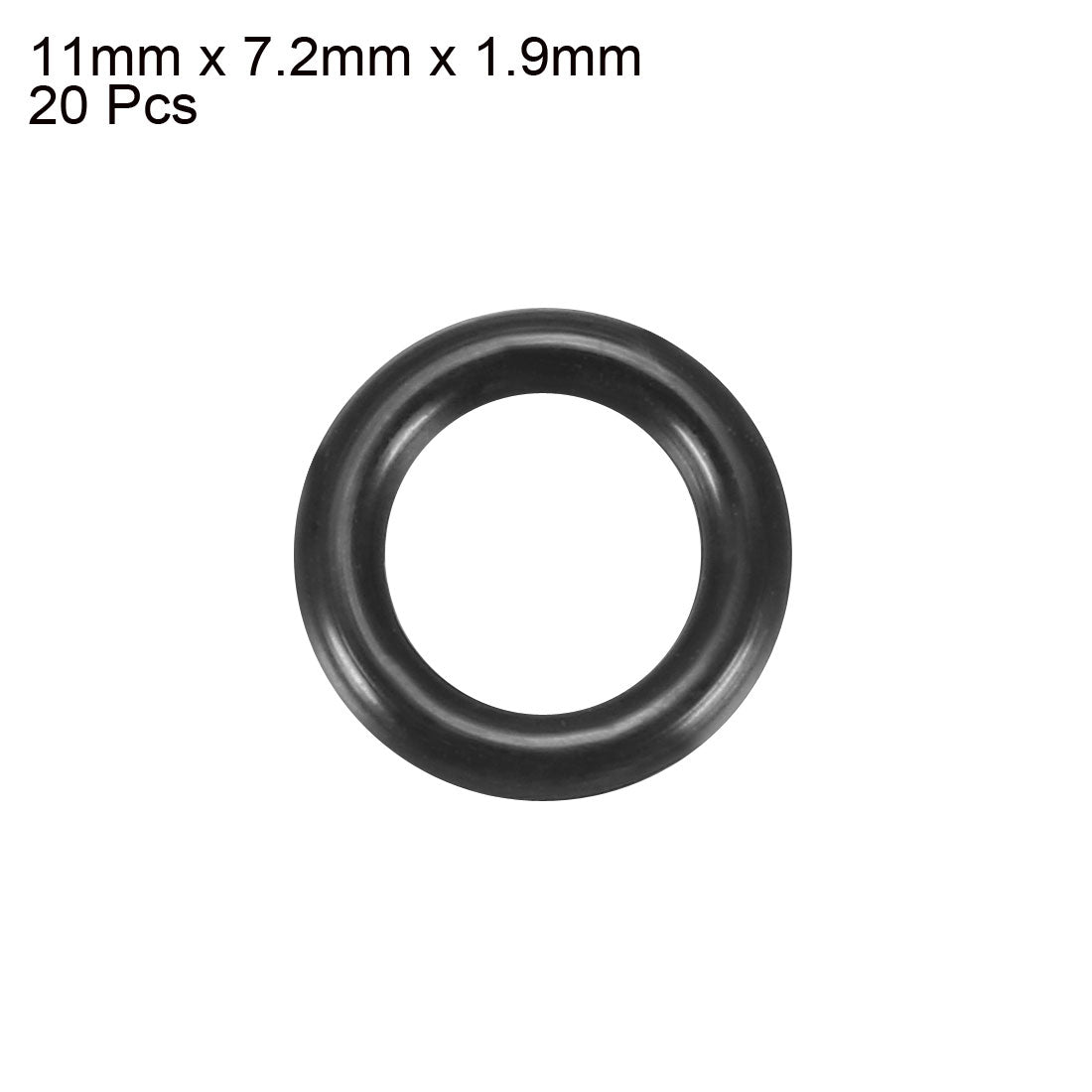 Harfington Nitrile Rubber O-Rings Metric Buna-N Sealing Gasket 20Pcs