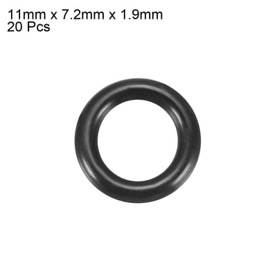 Harfington Nitrile Rubber O-Rings Metric Buna-N Sealing Gasket 20Pcs