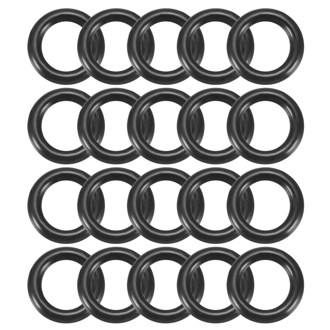 Harfington Nitrile Rubber O-Rings Metric Buna-N Sealing Gasket 20Pcs