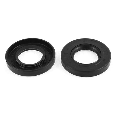Harfington Oil Seals, Nitrile Butadiene Rubber Black Pack of 2