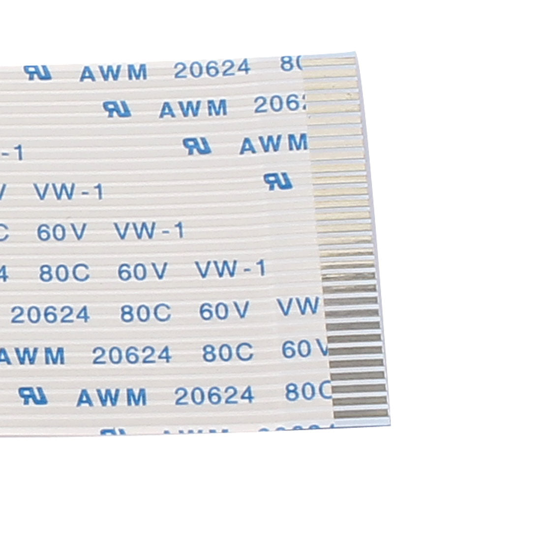 Harfington 15 Pcs 1.0mm Pitch 30 Pin AWM 80C 60V VW-1 Flexible Flat Cable FFC FPC 100mm