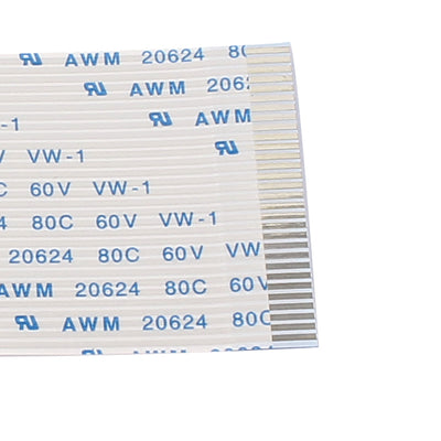 Harfington 15 Pcs 1.0mm Pitch 30 Pin AWM 80C 60V VW-1 Flexible Flat Cable FFC FPC 100mm