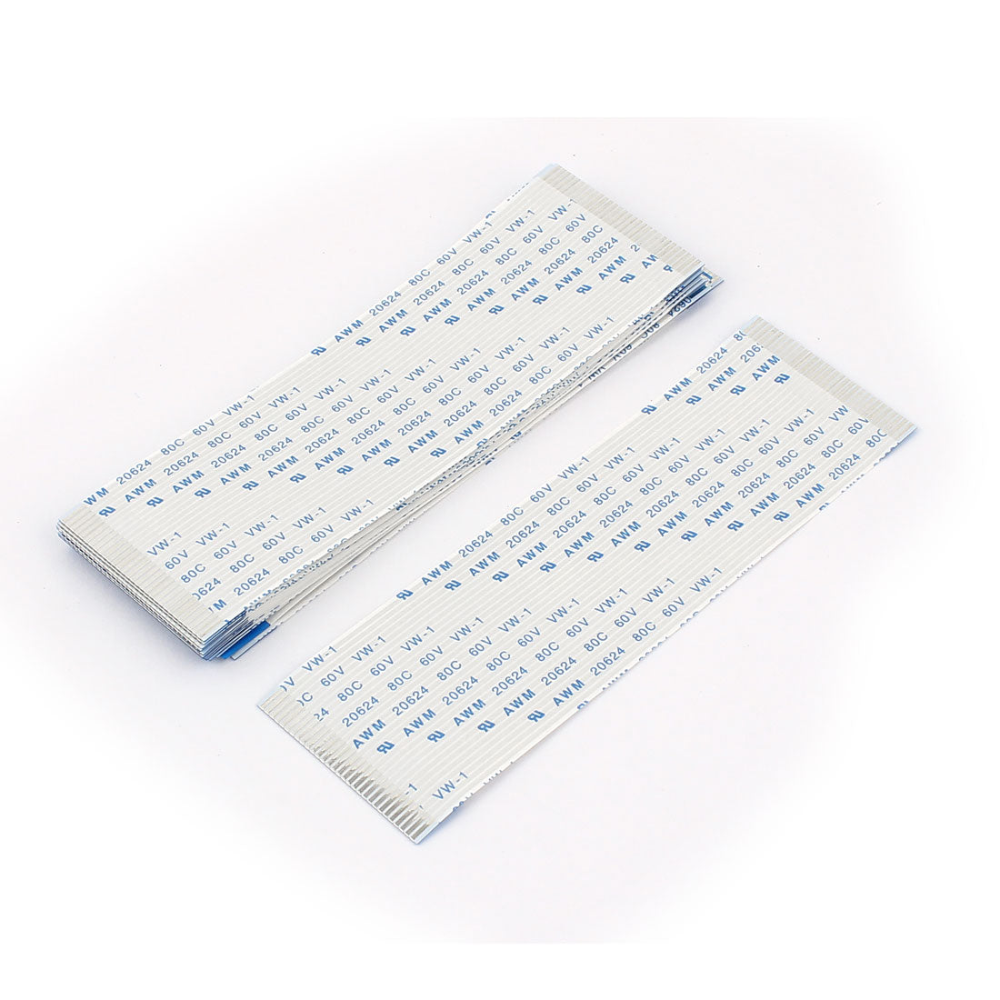 Harfington 15 Pcs 1.0mm Pitch 30 Pin AWM 80C 60V VW-1 Flexible Flat Cable FFC FPC 100mm