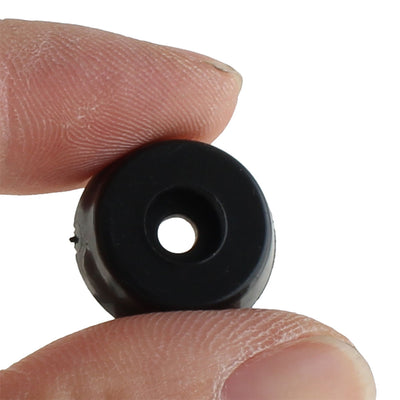 Harfington 150 Pcs 5mm x 18mm Conical Rubber Furniture Bumper Foot Cover Pad Black