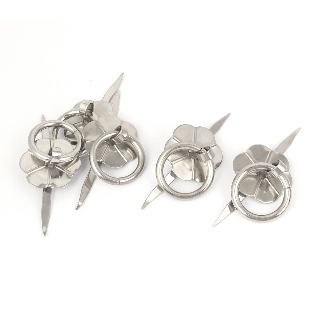 uxcell Uxcell Flower Shape Base Jewelry Case Box Drawer Cabinet Door Pull Handle Ring Knobs White 5pcs