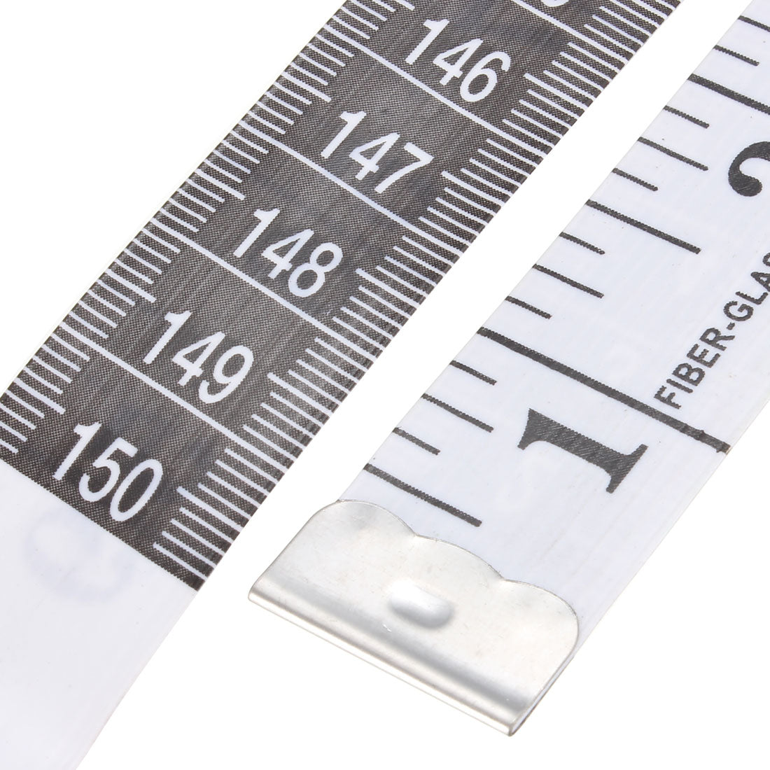 Harfington 2Pcs Metal Dual Ends Clothing Rulers for Dressmaker Tailor Measuring Tool