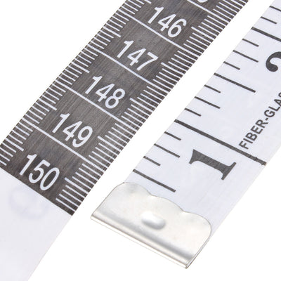Harfington 2Pcs Metal Dual Ends Clothing Rulers for Dressmaker Tailor Measuring Tool