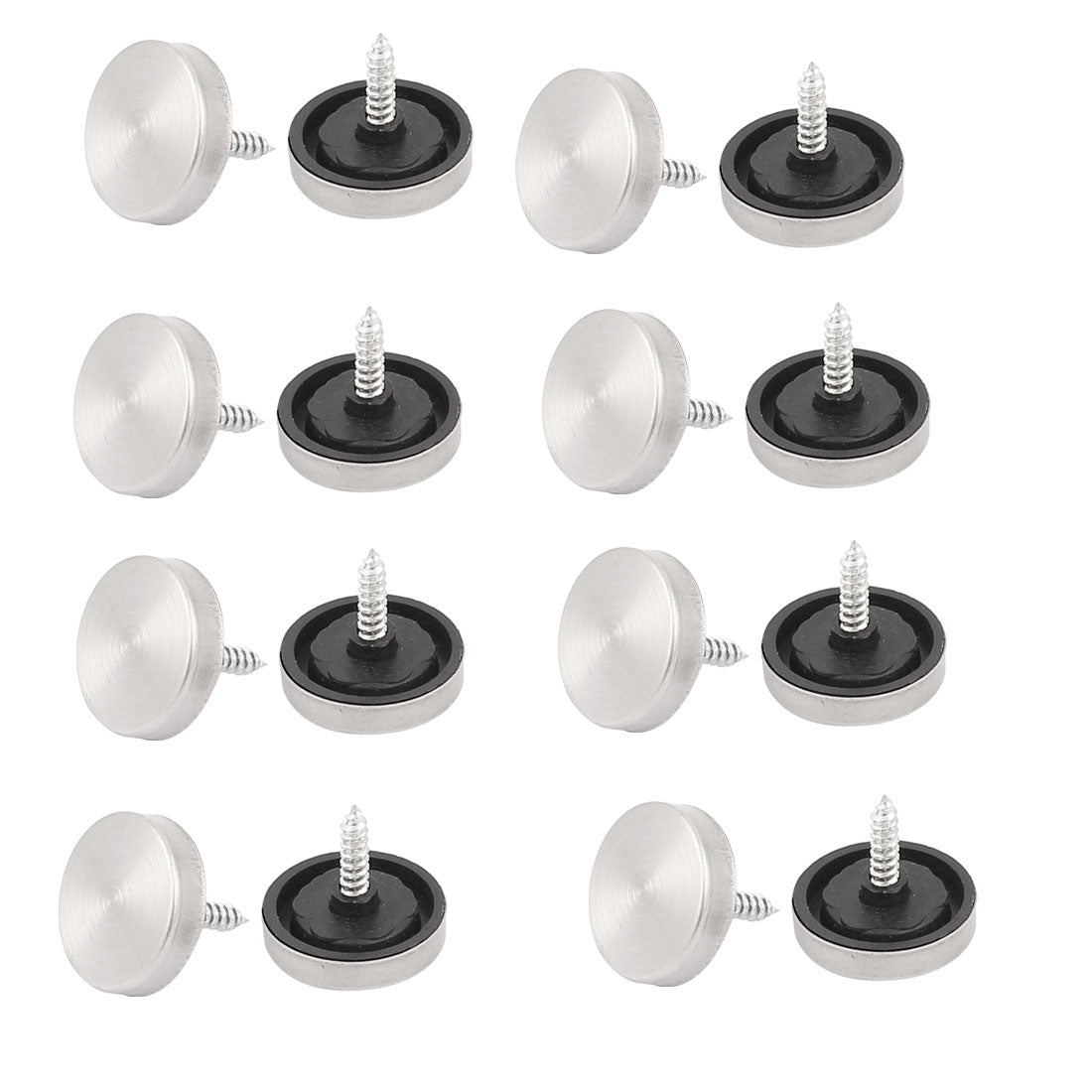 Harfington 22mm Dia Round Cap Screw Decorative Furniture Fittings Glass Mirror Nails 16Pcs