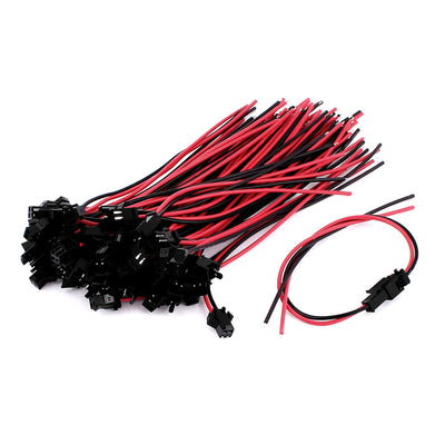 Harfington 140mm Length Cable Wire  SM 2 Terminal Male Female Connector 25 Pairs