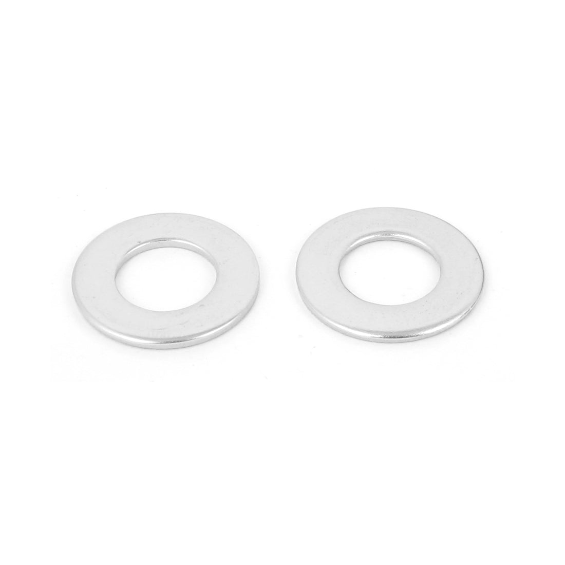 Harfington 25pcs M8 x 16mm x 1mm Stainless Steel Flat Washer Plain Spacer Gasket Silver Tone