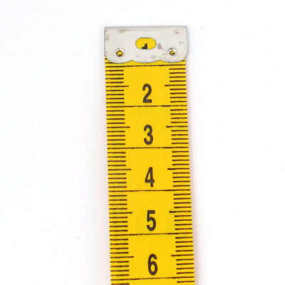 Harfington 3pcs 300cm 120" Long Yellow Flat Double Scale Sewing Cloth Tailor Craft Ruler Tape Measure
