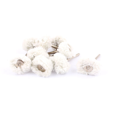 Harfington Rotary Tool Latch Type Plush Brush Polishing Wheel Polishers 9pcs